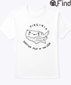 Virginia Surfing Pup Of The USA Shirt