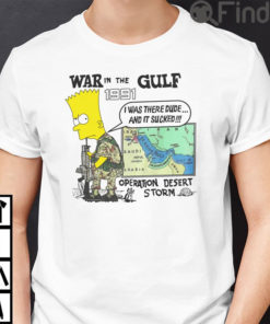 War In The Gulf 1991 Bart Simpson Shirt