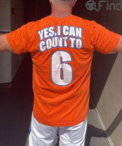 Yes I Can Count To 6 T Shirt Florida Baseball