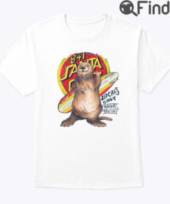 Funny Surfing Otter 841 T Shirt Santa Cruz Locals Only Awaswas Territory