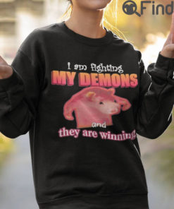 I Am Fighting My Demons And They Are Winning Rat Shirt