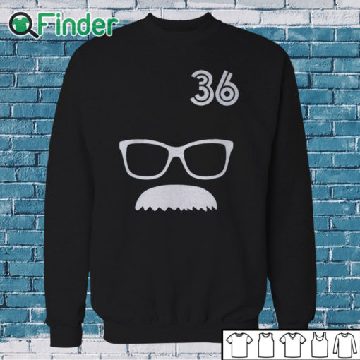 Sweatshirt 36 Davis Schneider Glasses Moustache Shirt