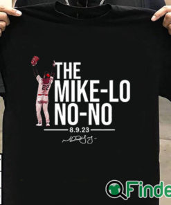 T shirt black Michael Lorenzen The Mike lo No no Signature Shirt