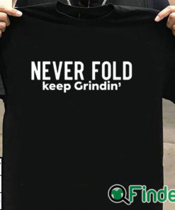 T shirt black Miles Sanders Never Fold Keep Grindin' Shirt