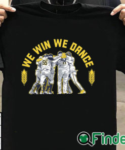 T shirt black Milwaukee Baseball We Win We Dance Shirt