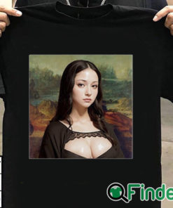 T shirt black Modern Mona Lisa Shirt