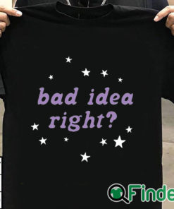 T shirt black Olivia Rodrigo Bad Idea Right Shirt