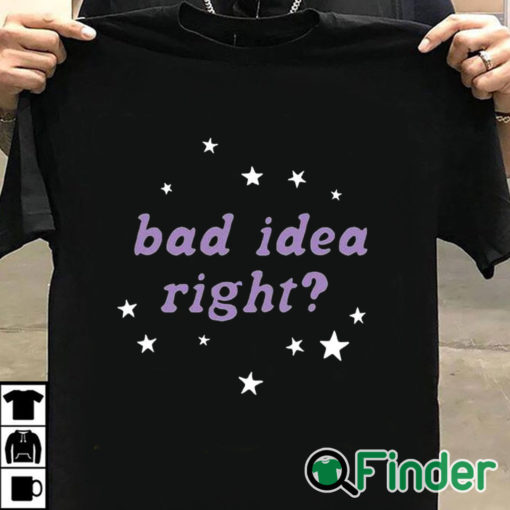 T shirt black Olivia Rodrigo Bad Idea Right Shirt