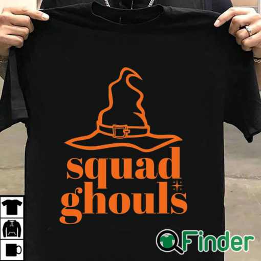 T shirt black Squad Ghouls Cute, Fun Halloween Saying, Ghoul Gang, Let's Go Ghouls Halloween Shirt