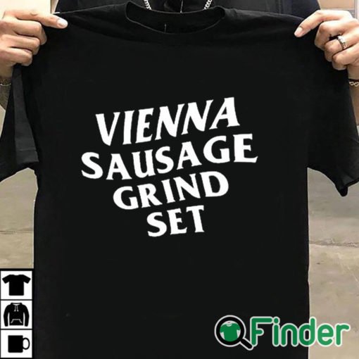 T shirt black Vienna Sausage Grind Set Shirt