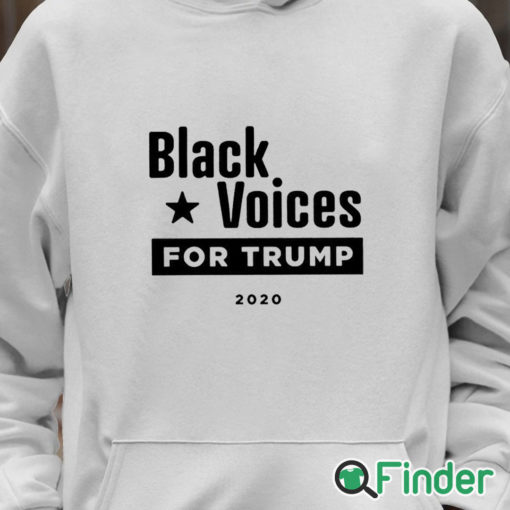 Unisex Hoodie Derrick Gibson Black Voices For Trump 2020 Shirt