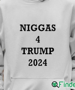 Unisex Hoodie Derrick Gibson Niggas 4 Trump 2024 Shirt