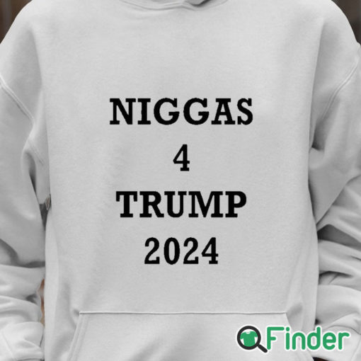 Unisex Hoodie Derrick Gibson Niggas 4 Trump 2024 Shirt