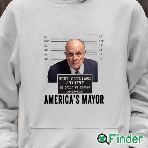 Unisex Hoodie Rudy Giuliani Mugshot America's Mayor T Shirt