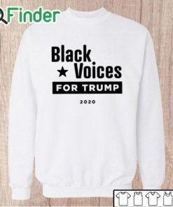 Unisex Sweatshirt Derrick Gibson Black Voices For Trump 2020 Shirt