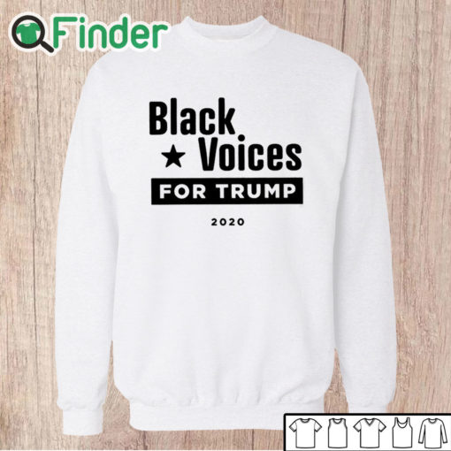 Unisex Sweatshirt Derrick Gibson Black Voices For Trump 2020 Shirt