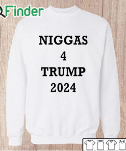 Unisex Sweatshirt Derrick Gibson Niggas 4 Trump 2024 Shirt