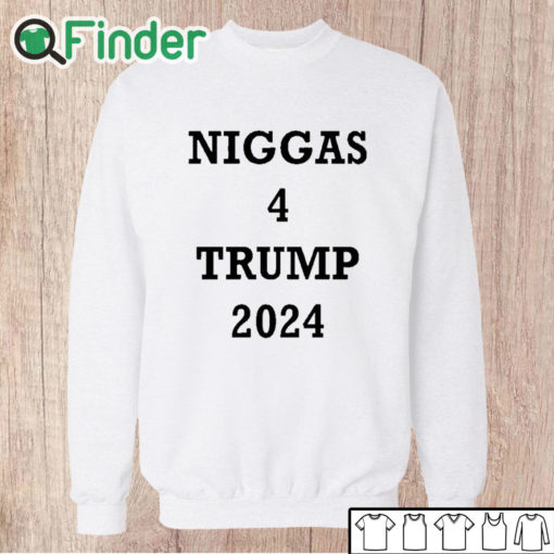 Unisex Sweatshirt Derrick Gibson Niggas 4 Trump 2024 Shirt