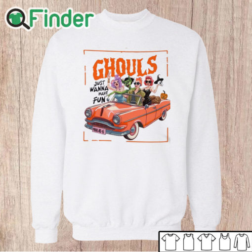 Unisex Sweatshirt Ghouls Just Wanna Have Fun Halloween , Spooky, Cute Ghosts, Retro Ghost Illustration, Halloween shirt