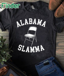 black T shirt Folding Chair Alabama Slamma Shirt