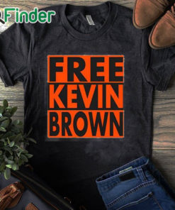 black T shirt Free Kevin Brown Shirt