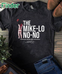 black T shirt Michael Lorenzen The Mike lo No no Signature Shirt