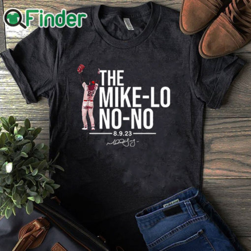 black T shirt Michael Lorenzen The Mike lo No no Signature Shirt