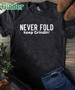 black T shirt Miles Sanders Never Fold Keep Grindin' Shirt