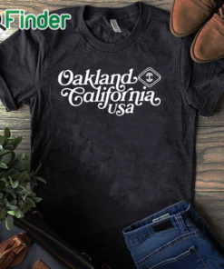 black T shirt Tom Holland Oakland California Usa Shirt