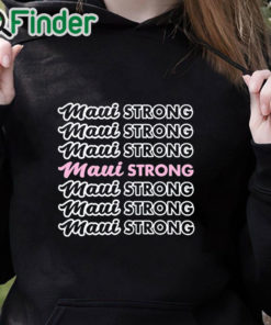 black hoodie Hike Beast Maui Strong Shirt