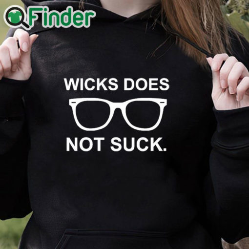 black hoodie Jordan Wicks Does Not Suck Shirt