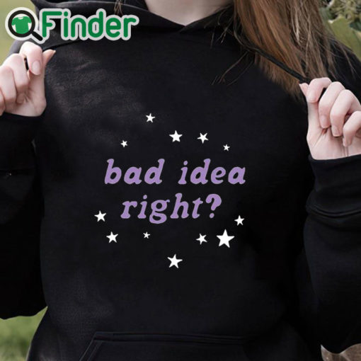 black hoodie Olivia Rodrigo Bad Idea Right Shirt