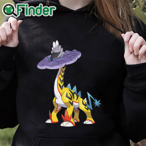 black hoodie Pokemon Pokemon Paradox Raging Bolt Raikou T Shirt