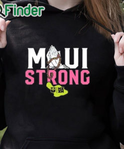 black hoodie Pray Maui Strong Shirt