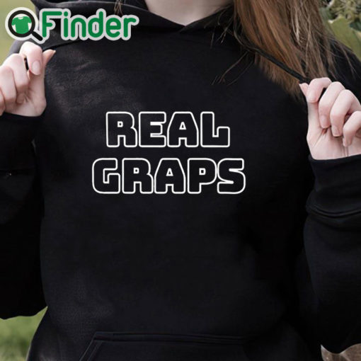 black hoodie Real Graps Shirt