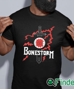 black shirt Bone Storm Unisex T Shirt