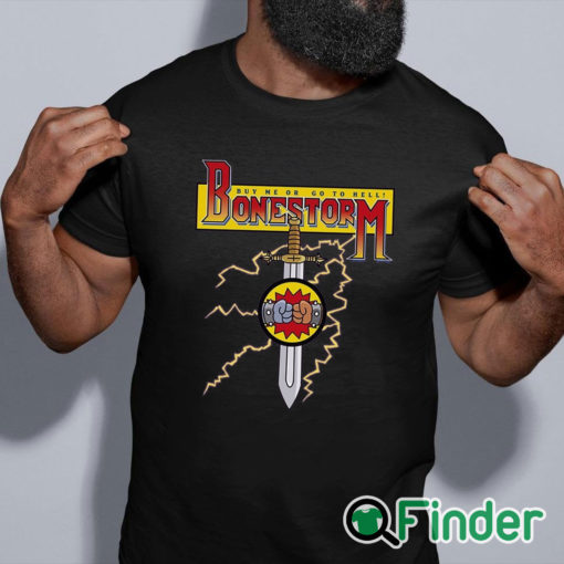 black shirt Bonestorm Shirt Bone Storm T shirt