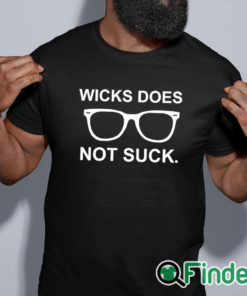 black shirt Jordan Wicks Does Not Suck Shirt