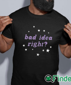 black shirt Olivia Rodrigo Bad Idea Right Shirt