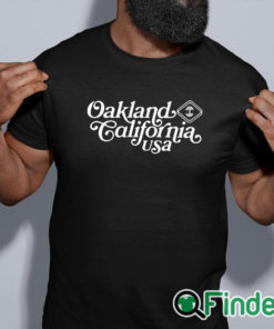 black shirt Tom Holland Oakland California Usa Shirt