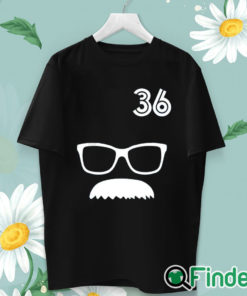 unisex T shirt 36 Davis Schneider Glasses Moustache Shirt