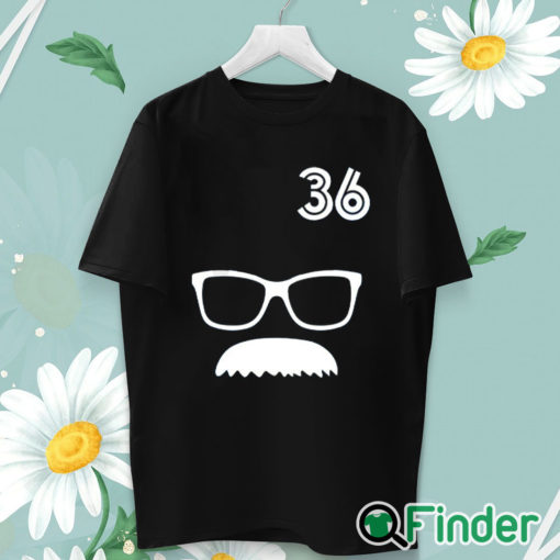 unisex T shirt 36 Davis Schneider Glasses Moustache Shirt