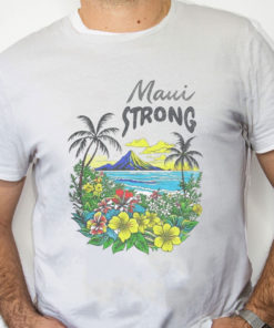 white Shirt Maui Strong Shirt Fundraiser Helping Wildfires On Maui