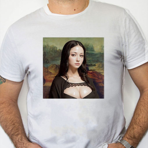 white Shirt Modern Mona Lisa Shirt