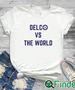 white T shirt Nick Sirianni Delco Vs The World Shirt