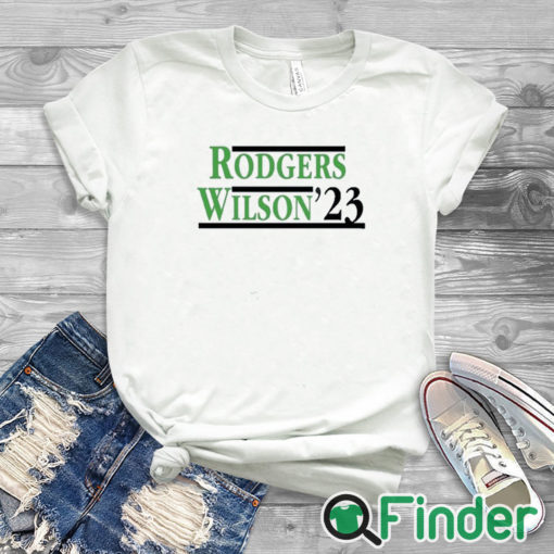 white T shirt Rodgers Garrett Wilson ’23 T Shirt