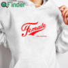 white hoodie Female The Real Thing T Shirt