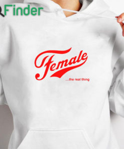 white hoodie Female The Real Thing T Shirt