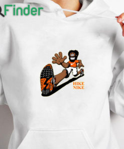 white hoodie Hike Nike T Shirt