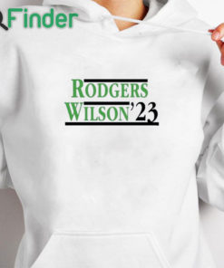 white hoodie Rodgers Garrett Wilson ’23 T Shirt